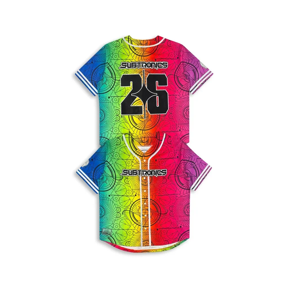 SUBTRONICS - PRISM BASEBALL JERSEY Large Medium/M